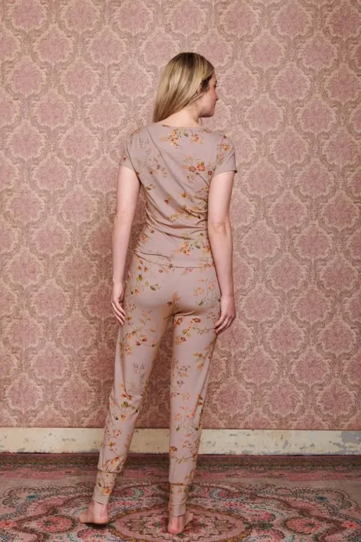Pantalon Kawai Flower En Coloris Clair