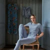 Pantalon Little Sumo Stripe En Coloris Cobalt