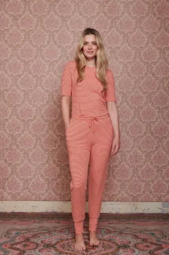 Pantalon Little Sumo Stripe En Coloris Corail