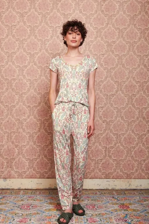 Pantalon Primavera En Coloris Blanc
