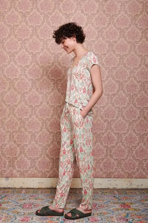 Pantalon Primavera En Coloris Blanc