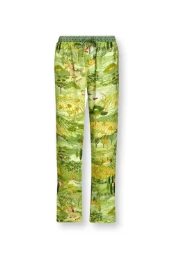 Pantalon Toscana En Coloris Vert