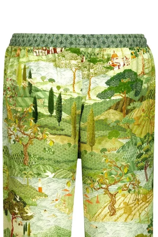 Pantalon Toscana En Coloris Vert