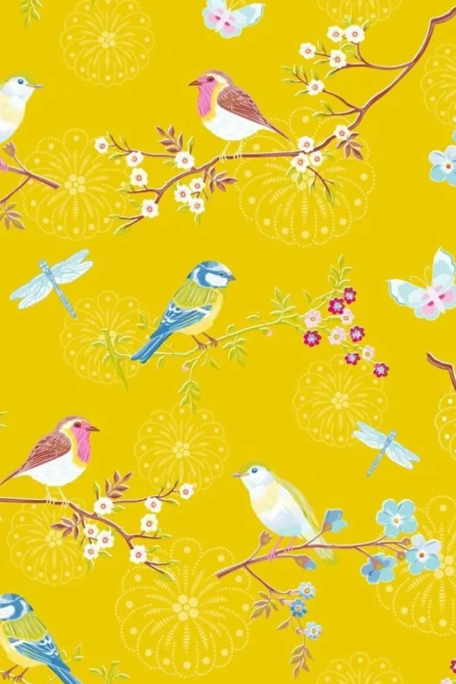 Papier Peint Mural Pip Studio Early Bird En Coloris Jaune