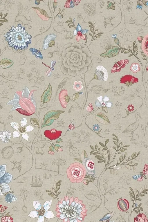 Papier Peint Mural Pip Studio Spring To Life En Coloris Kaki