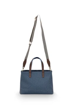 Petit Sac Shopping Suki En Coloris Bleu