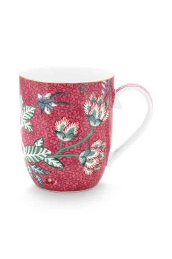 Petit Tasse Flower Festival Rose Fonce