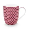 Petit Tasse Flower Festival Rouge/Rose Fonce