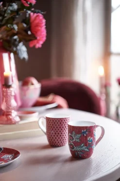 Petit Tasse Flower Festival Rose Fonce