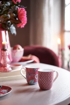 Petit Tasse Flower Festival Rouge/Rose Fonce