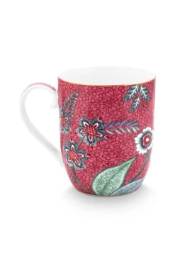 Petit Tasse Flower Festival Rose Fonce