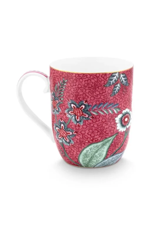 Petit Tasse Flower Festival Rose Fonce
