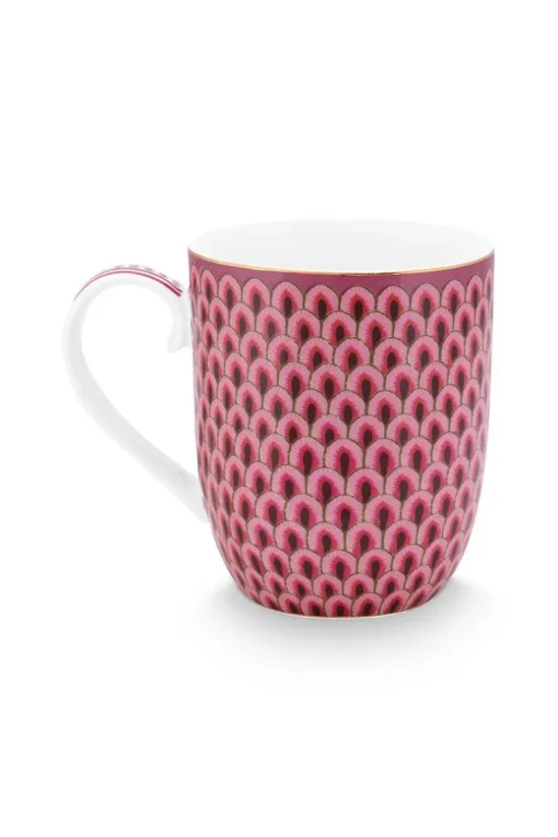 Petit Tasse Flower Festival Rouge/Rose Fonce