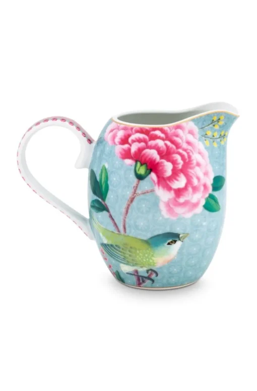 Pichet De Petit Taille Blushing Birds En Coloris Bleu