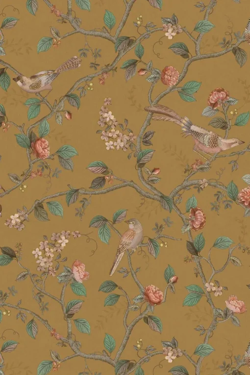 Pip Studio Papier Peint Intissé Good Nightingale Ocre