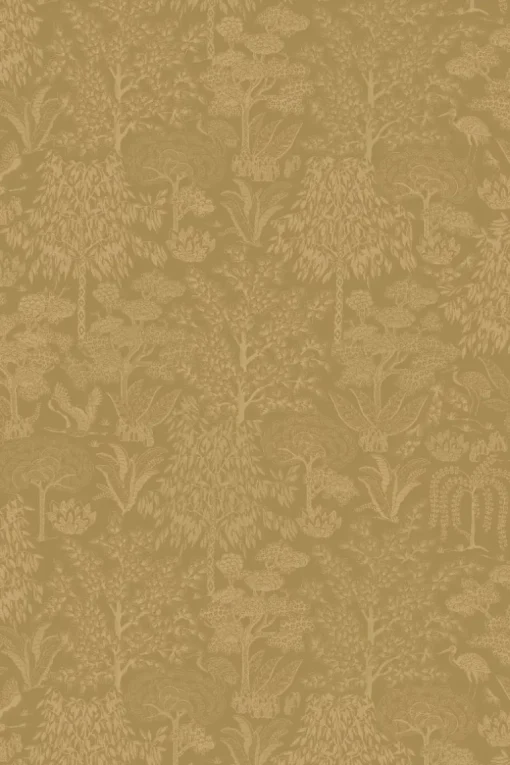 Pip Studio Papier Peint Intissé Origami Tree Ocre/Or