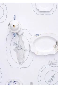 Plat De Service Ovale Royal White 40 Cm
