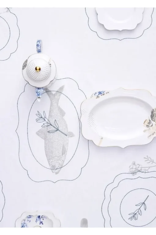 Plat De Service Ovale Royal White 40 Cm