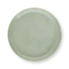 Plateau Emaille En Coloris Clair 30 Cm
