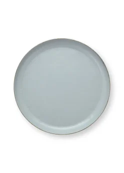 Plateau Emaille En Coloris Clair 30 Cm