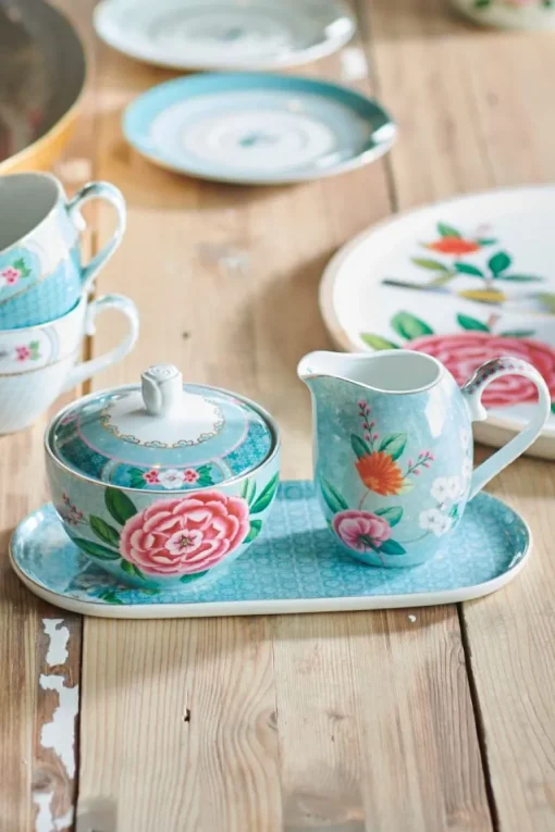 Plateau Lait & Sucre Blushing Birds En Coloris