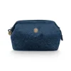 Pochette A Cosmetiques De Petite Taille En Velours Quiltey Days En Coloris Bleu