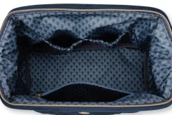 Pochette A Cosmetiques De Tres Grande Taille En Velours Quiltey Days En Coloris Bleu