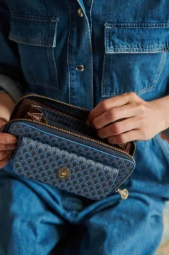 Portefeuille De Poche Suki En Coloris Bleu