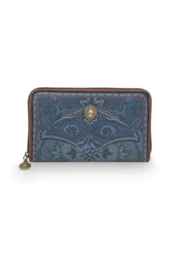 Portefeuille Kyoto Festival En Coloris Bleu Denim