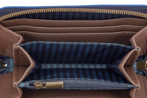 Portefeuille Suki En Coloris Bleu