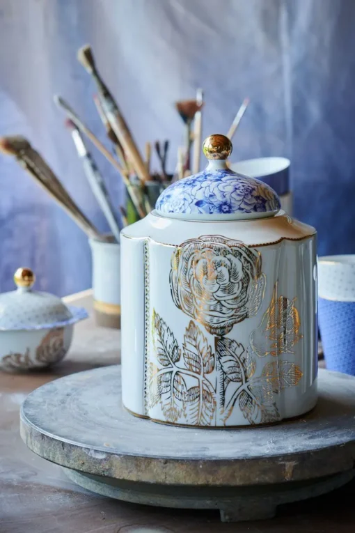Pot De Stockage Royal White