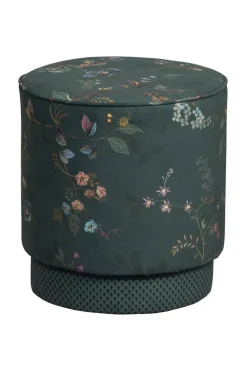 Pouf Moyen Kawai Flower Vert
