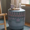 Pouf Moyen Majorelle Bleu