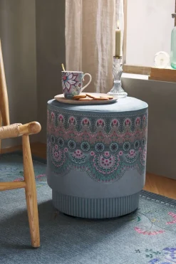 Pouf Moyen Majorelle Bleu