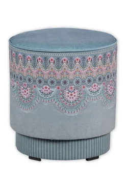 Pouf Moyen Majorelle Bleu