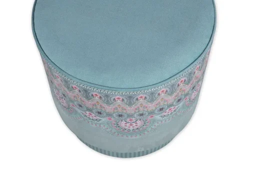 Pouf Moyen Majorelle Bleu