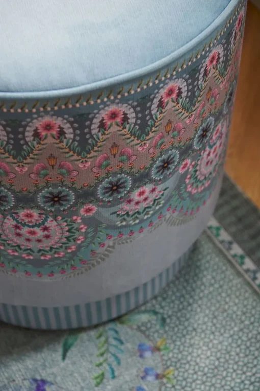 Pouf Moyen Majorelle Bleu