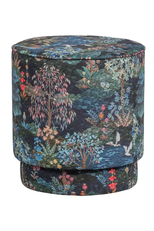 Pouf Moyen Pip Garden Bleu Fonce