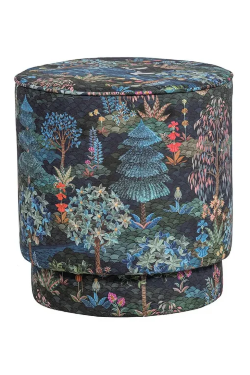 Pouf Moyen Pip Garden Bleu Fonce