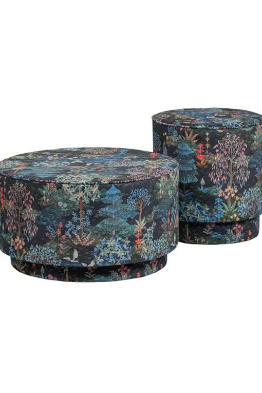 Pouf Moyen Pip Garden Bleu Fonce