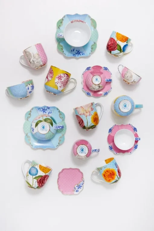 Royal Multi Tasse Et Soucoupe A Expresso Rose
