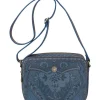Sac Bandouliere De Taille Moyenne Kyoto Festival En Coloris Bleu Fenim