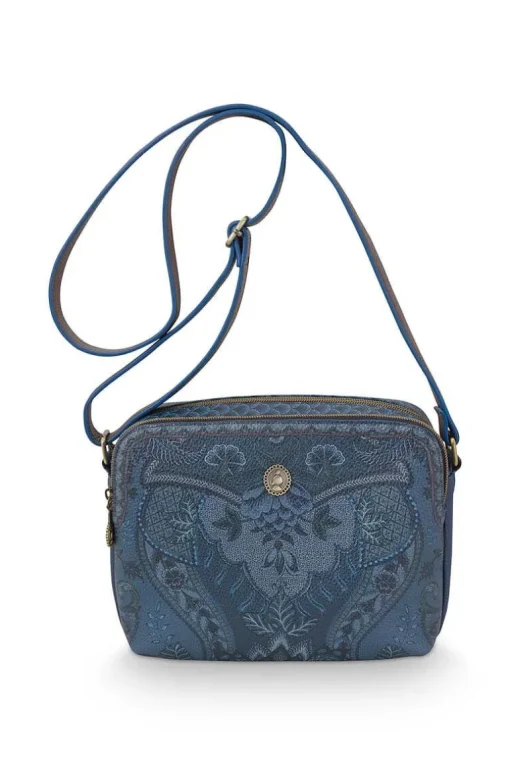 Sac Bandouliere De Taille Moyenne Kyoto Festival En Coloris Bleu Fenim
