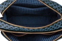 Sac Bandouliere De Taille Moyenne Kyoto Festival En Coloris Bleu Fenim
