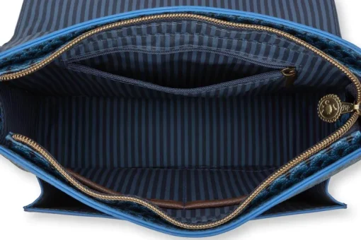 Sac Bandouliere Kyoto Festival En Coloris Bleu Denim