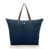 Sac Cabas En Velours Quiltey Days En Coloris Bleu