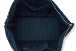Sac Cabas En Velours Quiltey Days En Coloris Bleu
