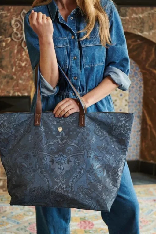 Sac Cabas Kyoto Festival En Coloris Bleu