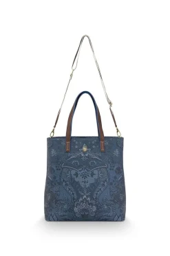 Sac Shopping Carre Kyoto Festival En Coloris Bleu