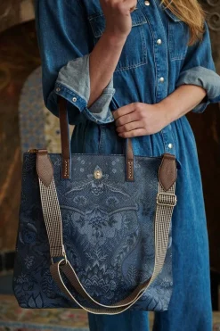 Sac Shopping Carre Kyoto Festival En Coloris Bleu